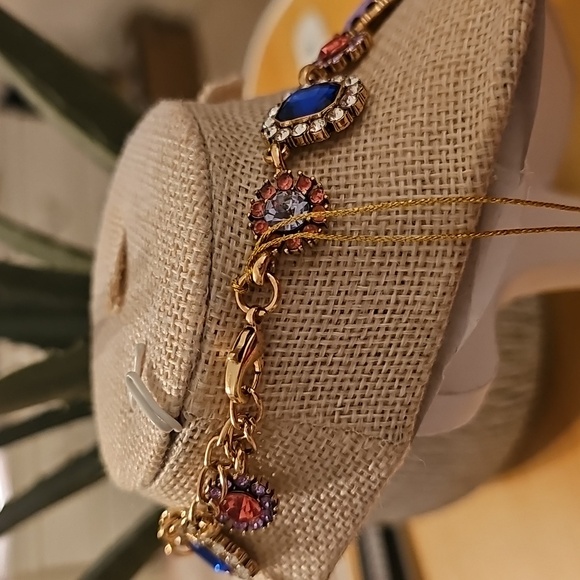 Eye Candy Purple and Blue Gemstone Necklace - Picture 3 of 4